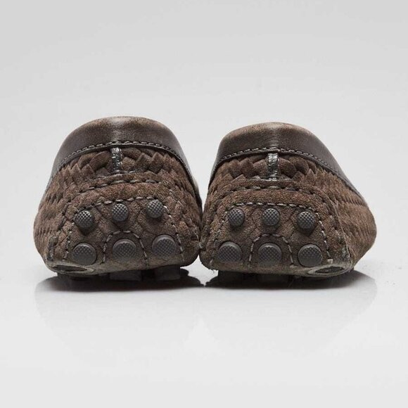 Louis Vuitton Grey Woven Suede Monte Carlo Driving Loafers Size4/34.5 - Picture 4 of 4